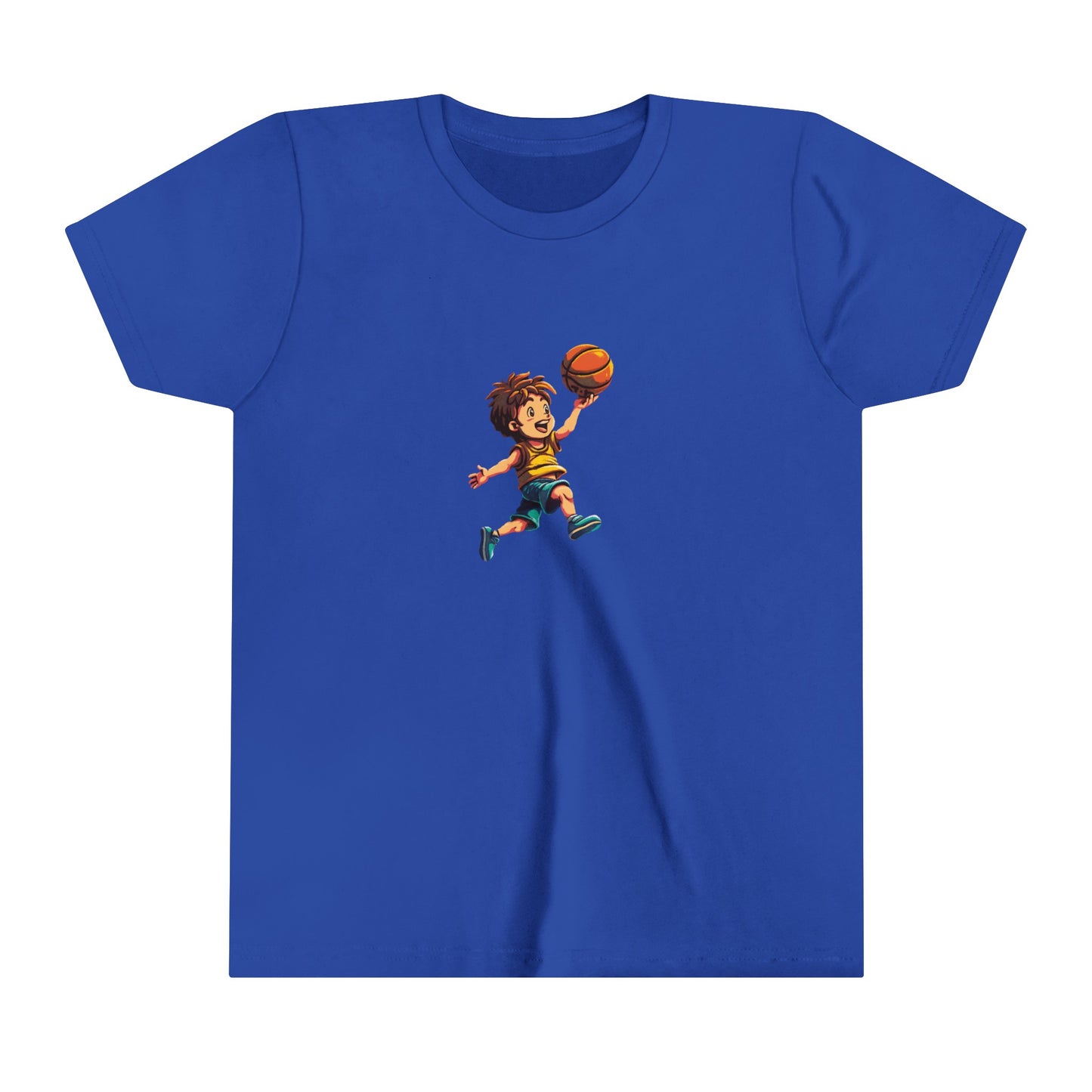 basketball youth 8-bit video game tee 501