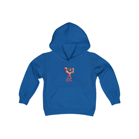 basketball youth 8-bit video game hoodie 301