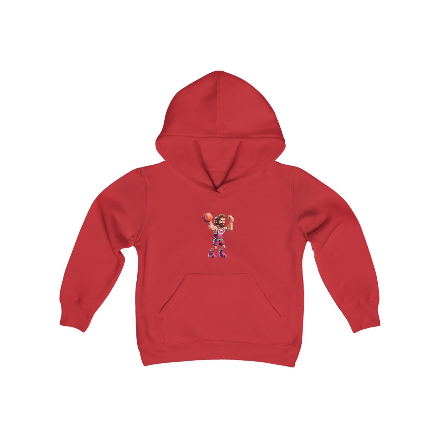 basketball youth 8-bit video game hoodie 301