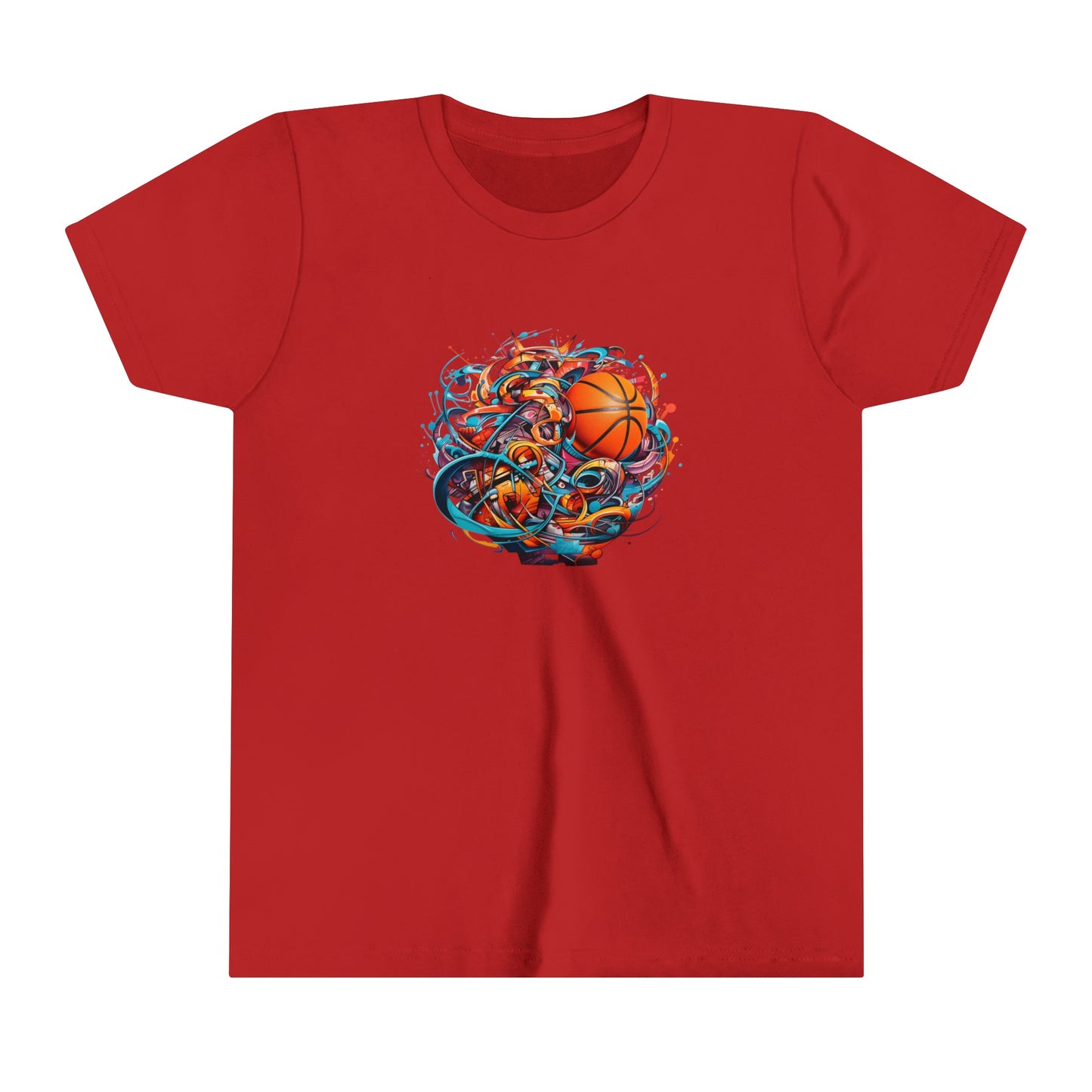 basketball youth comic book tee