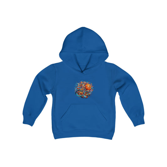 basketball youth comic book hoodie