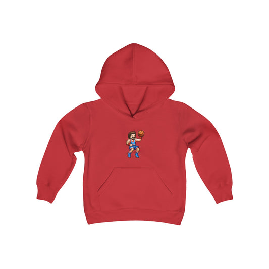 basketball youth 8-bit video game hoodie 201