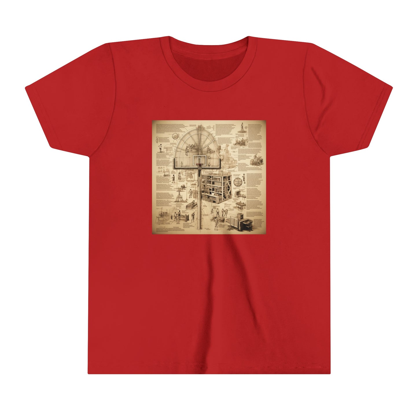 basketball youth schematic tee 201