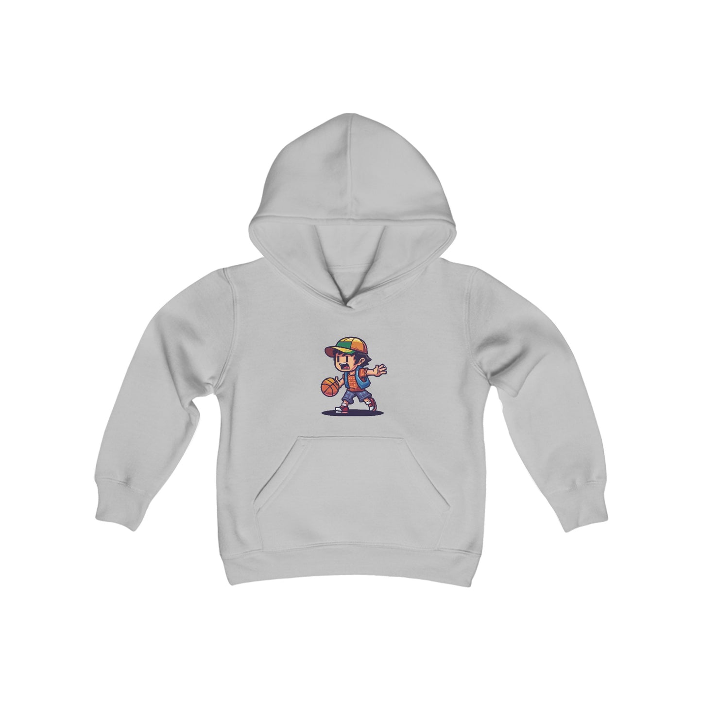 basketball youth 8-bit video game hoodie 401