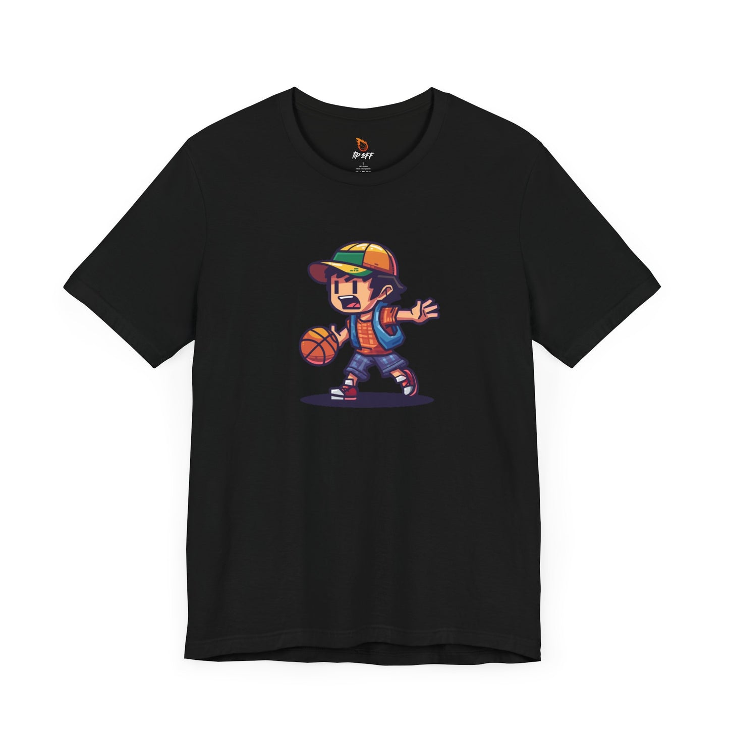 basketball 8-bit video game tee 401